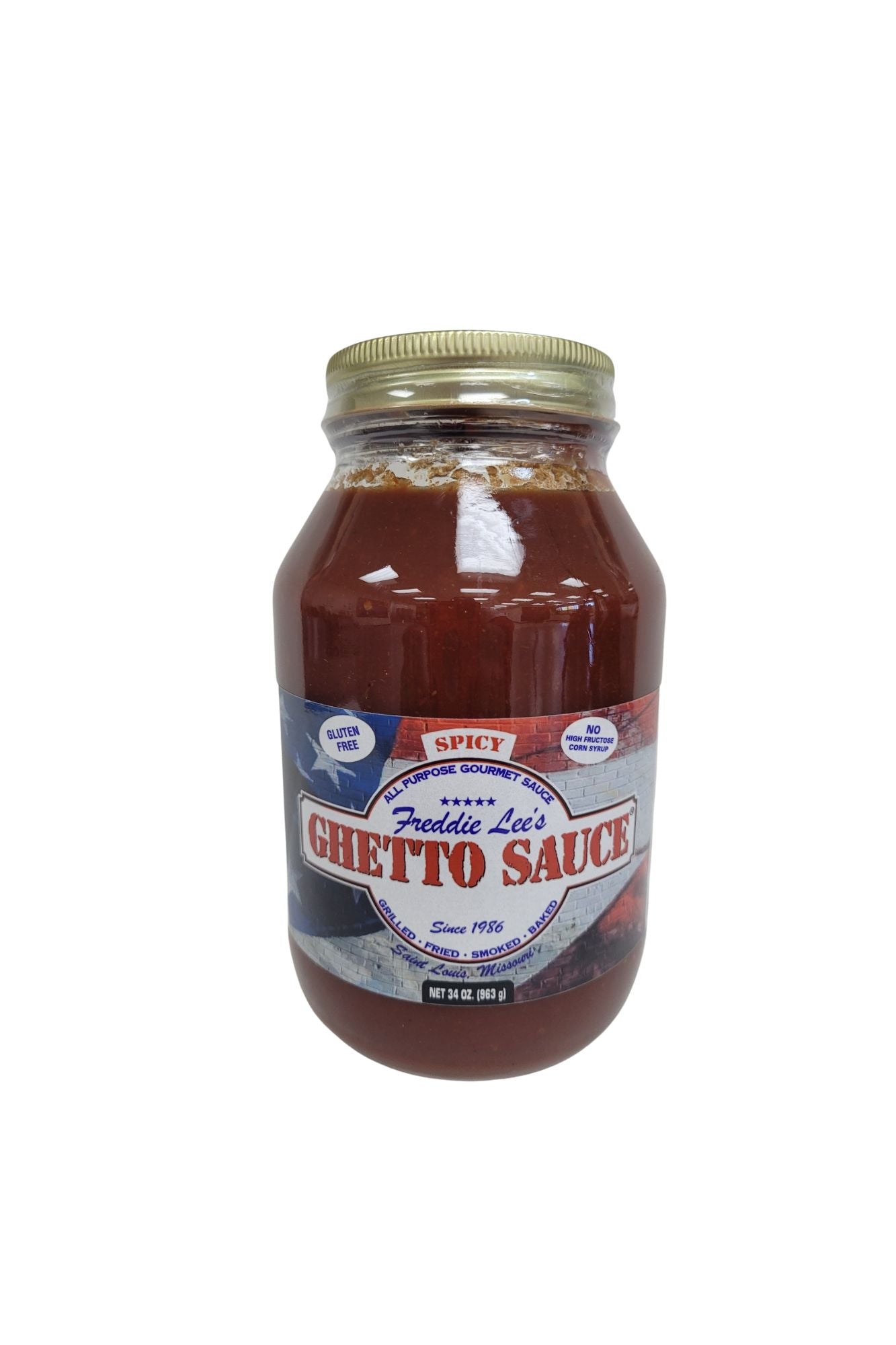 Freddie Lee's Ghetto Sauce Spicy Quarts 34oz
