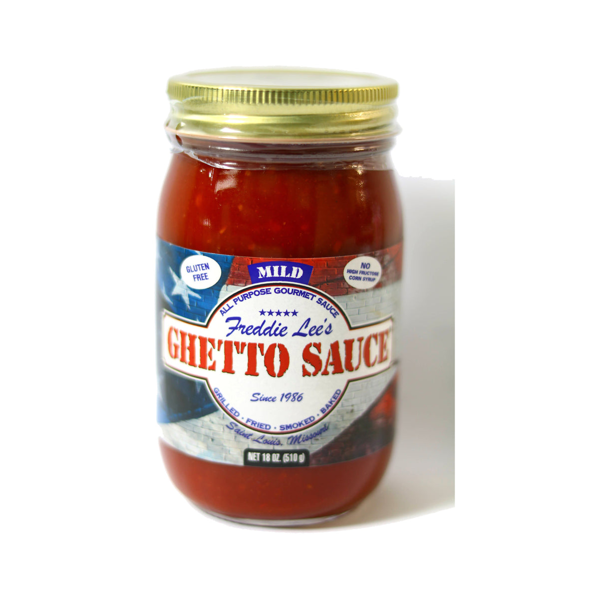 Freddie Lee's Ghetto Sauce Mild, 18 oz jar