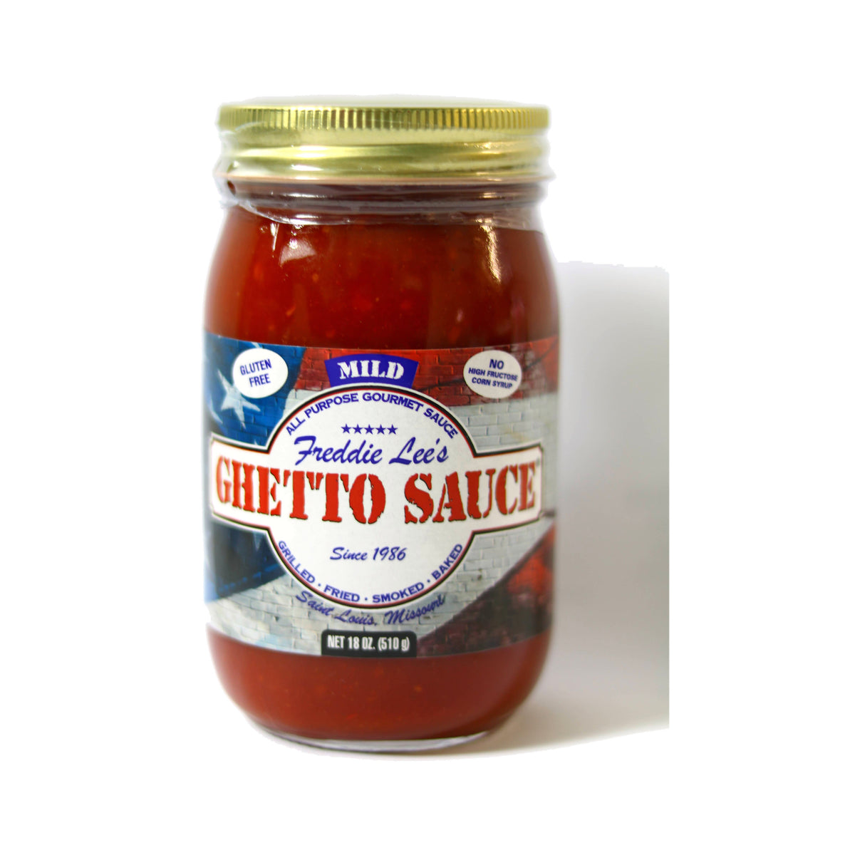 Freddie Lee's Ghetto Sauce Mild, 18 oz jar